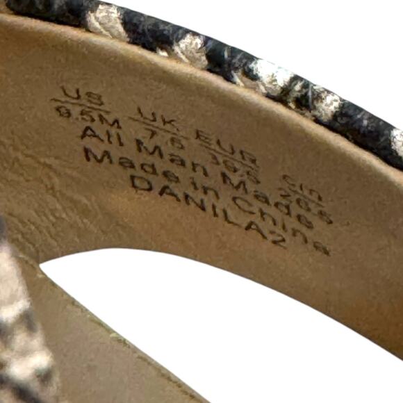 Franco Sarto Danila2 Wedge Sandals Reptile Snakeskin 9.5 - Picture 12 of 13